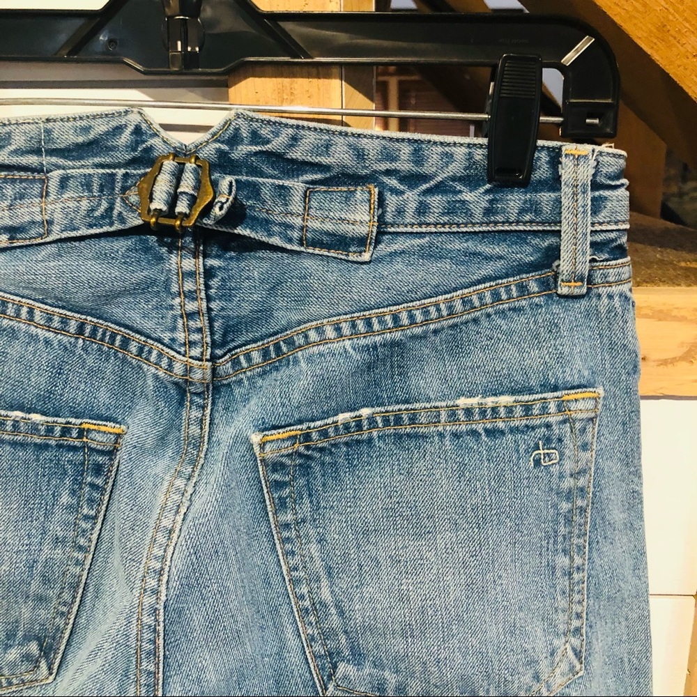 Rag & Bone Patchwork Distressed Cropped Jeans 25 - image 6